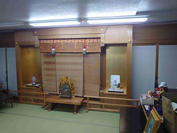 遺品整理のエイガン貝塚店２階、遺品お焚き上げ品保管所のご紹介